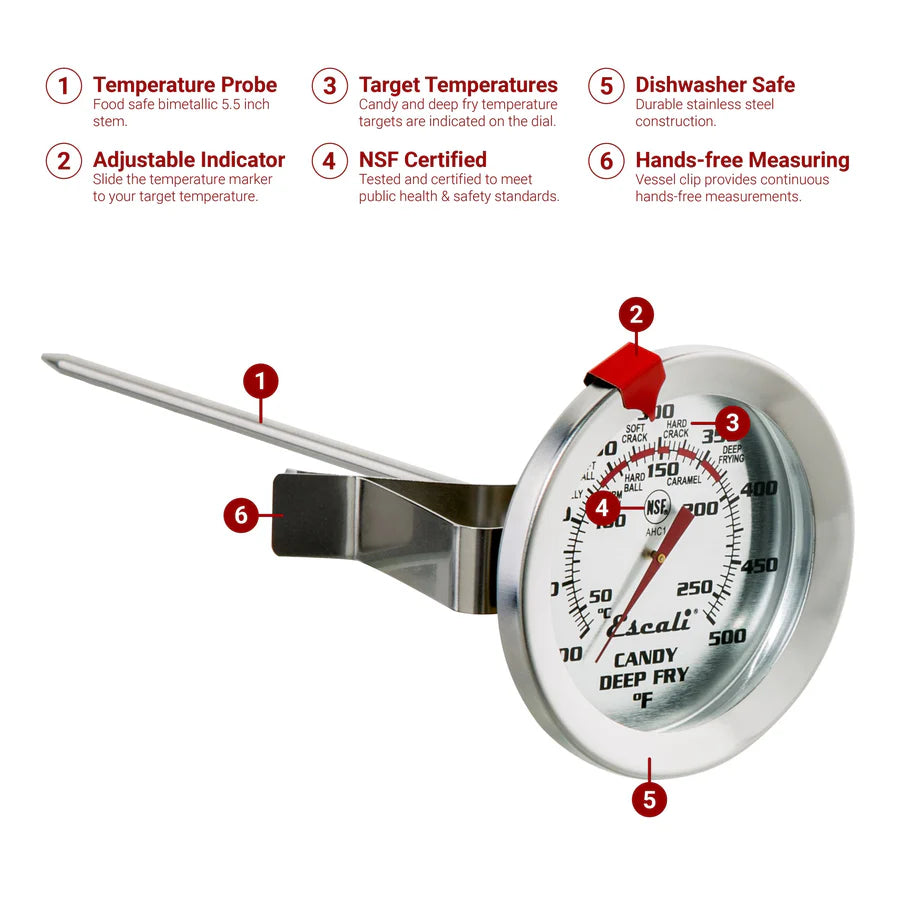 Escali Short Stem Deep-fryer Thermometer